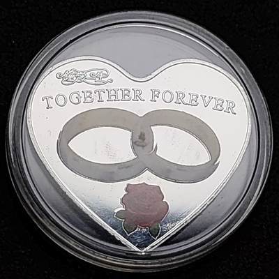 泉币菌-第138场-精品福利场（之前场次29日、30日发货，敬请谅解） - 纪念品 心形 玫瑰 38.5×2.5mm 纪念币