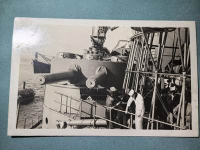 盛世勋华——号角文化勋章邮票专场拍卖第289期 - 美国二战时期军舰专题明信片 科罗拉多号战列舰上的副炮