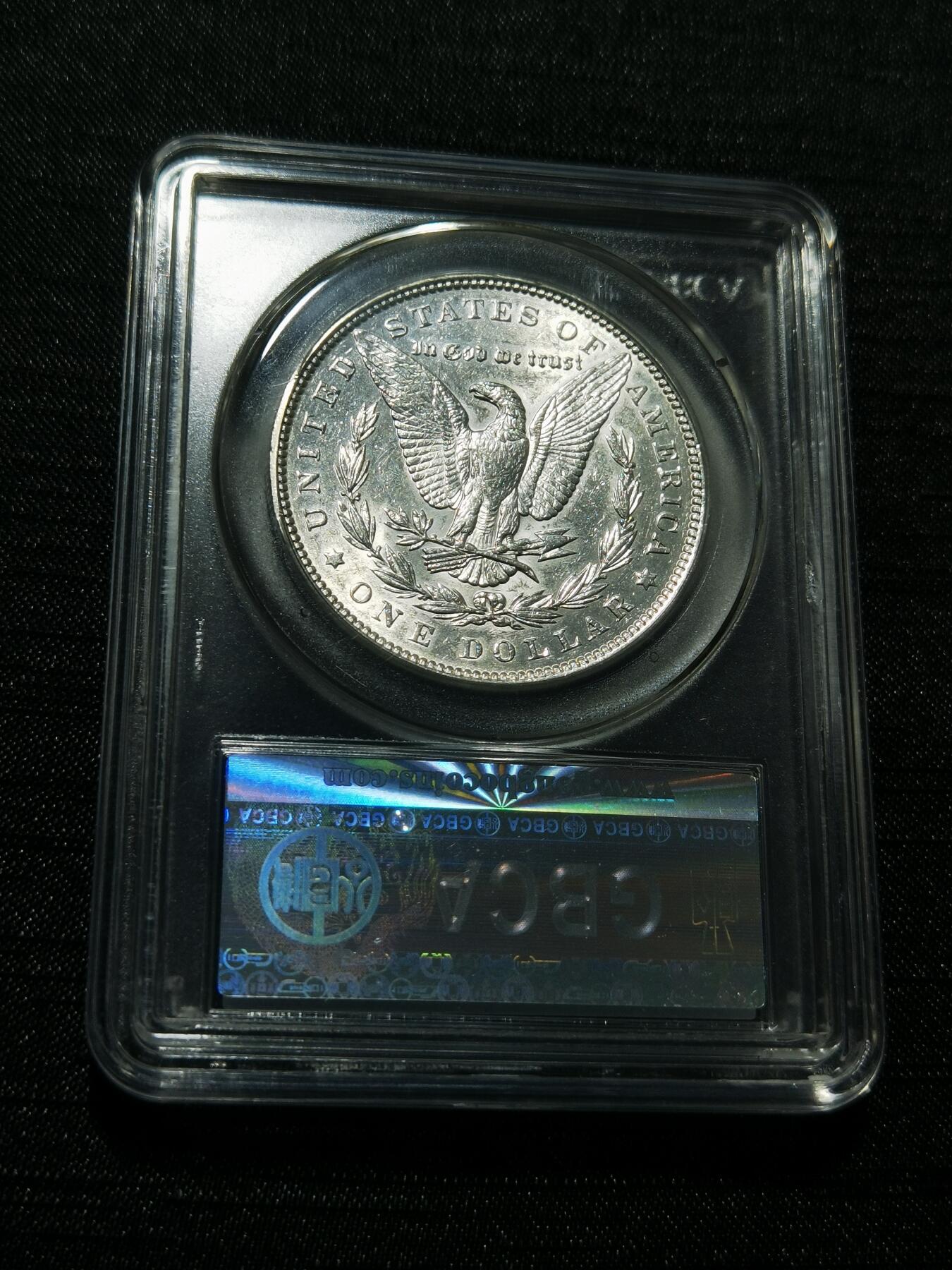 天下钱庄专场欢迎参拍 公博评级MS65 1889美国摩根一美元银币