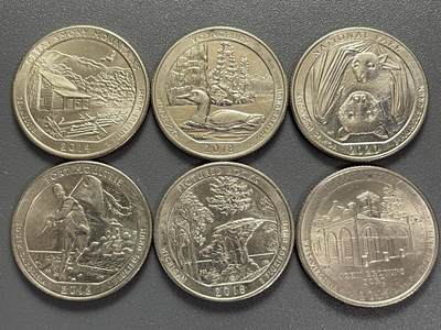 回流1123 - 美国国家公园系列6枚不同