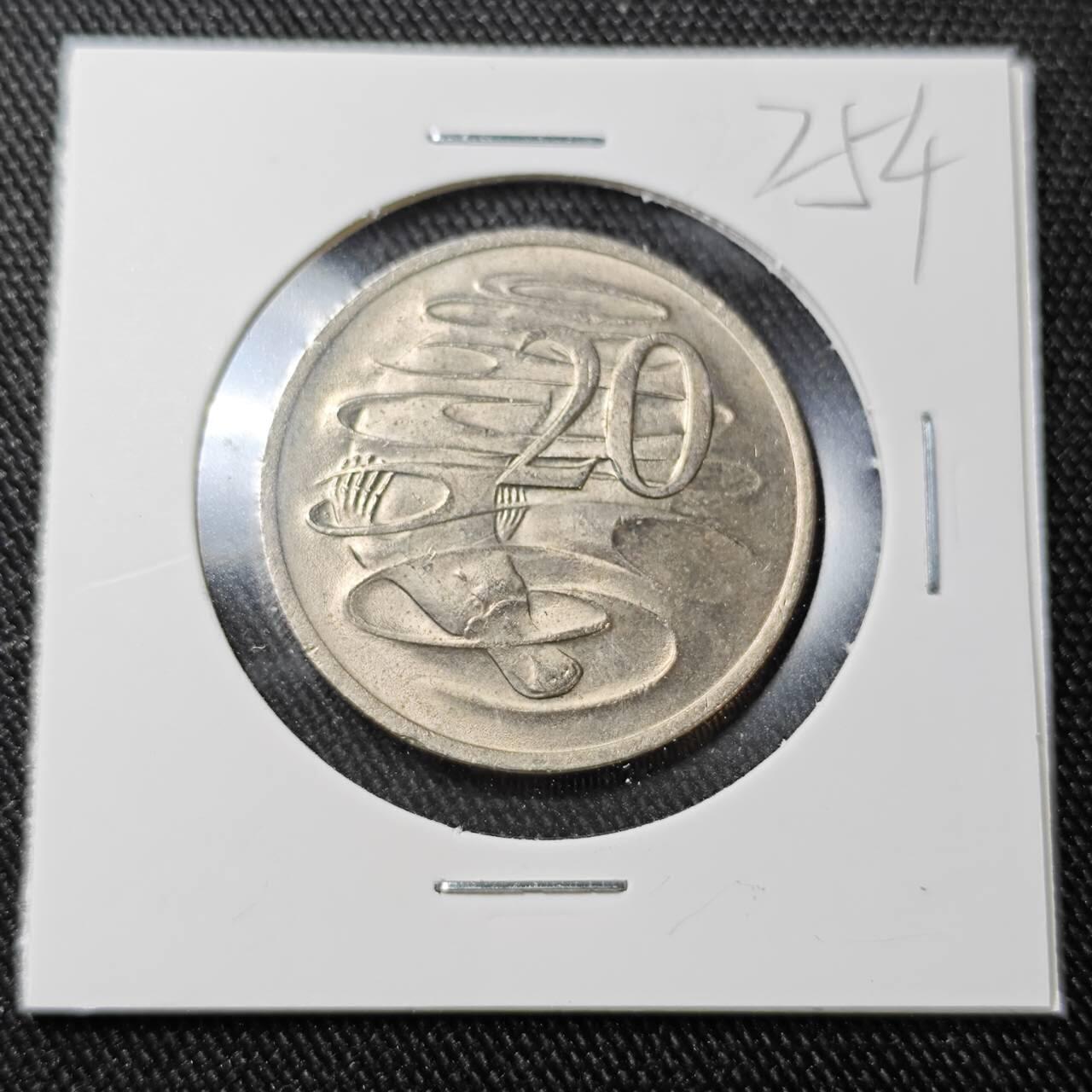 KK钱币收藏小铺 （套币 好品/批量散币 银币）专场  2月预留时间 周末发货  1973澳大利亚20分 好品 鸭嘴兽