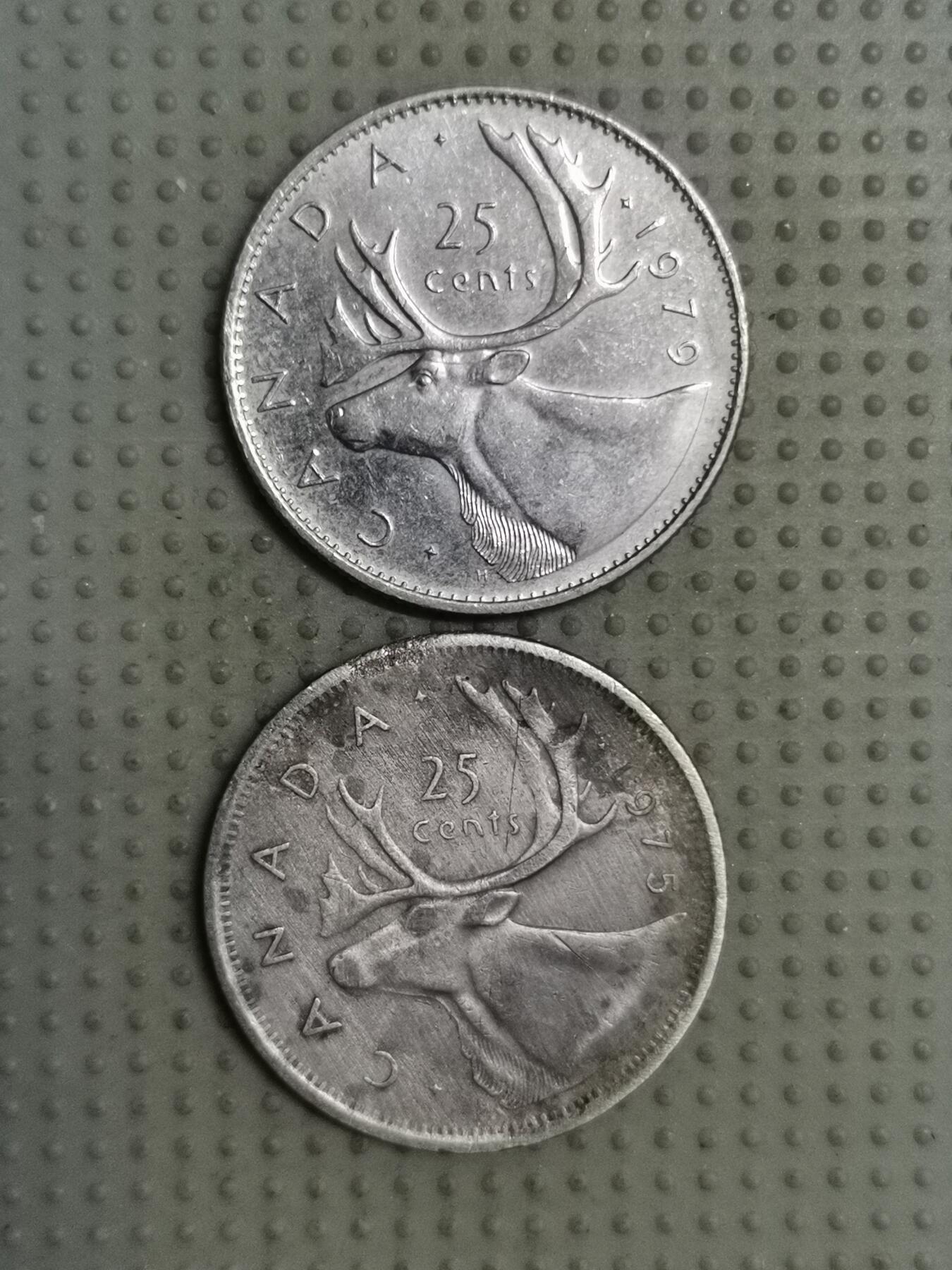 2025年第124场各国散币拍卖（总第124场） 加拿大25分2枚