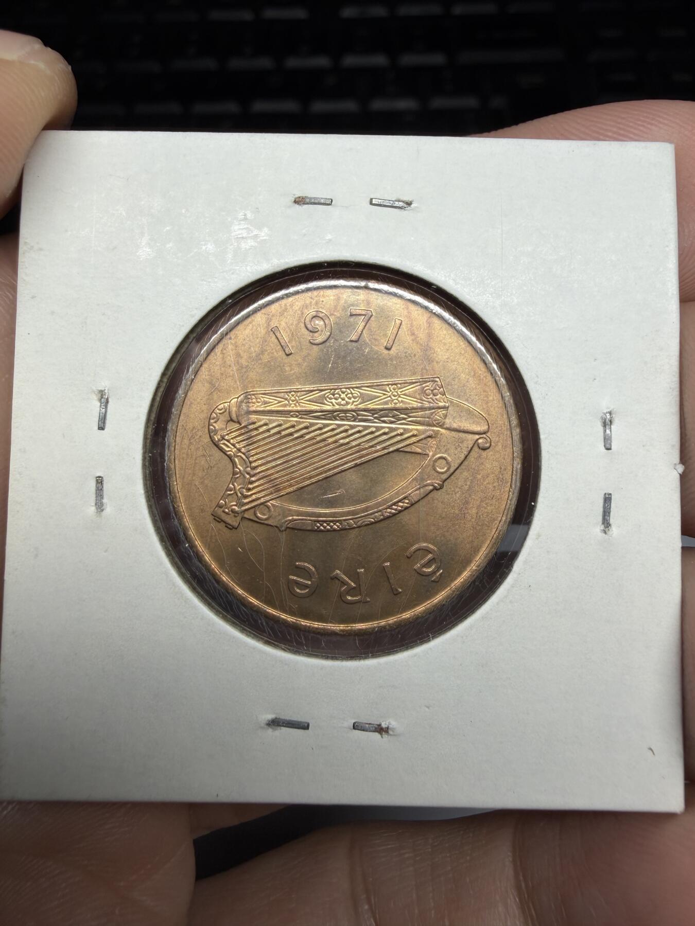 2025年集古藏今外币拍卖第十期-第9场—（总第289拍），可以寄存60天，满160元包邮。 1971年爱尔兰2便士