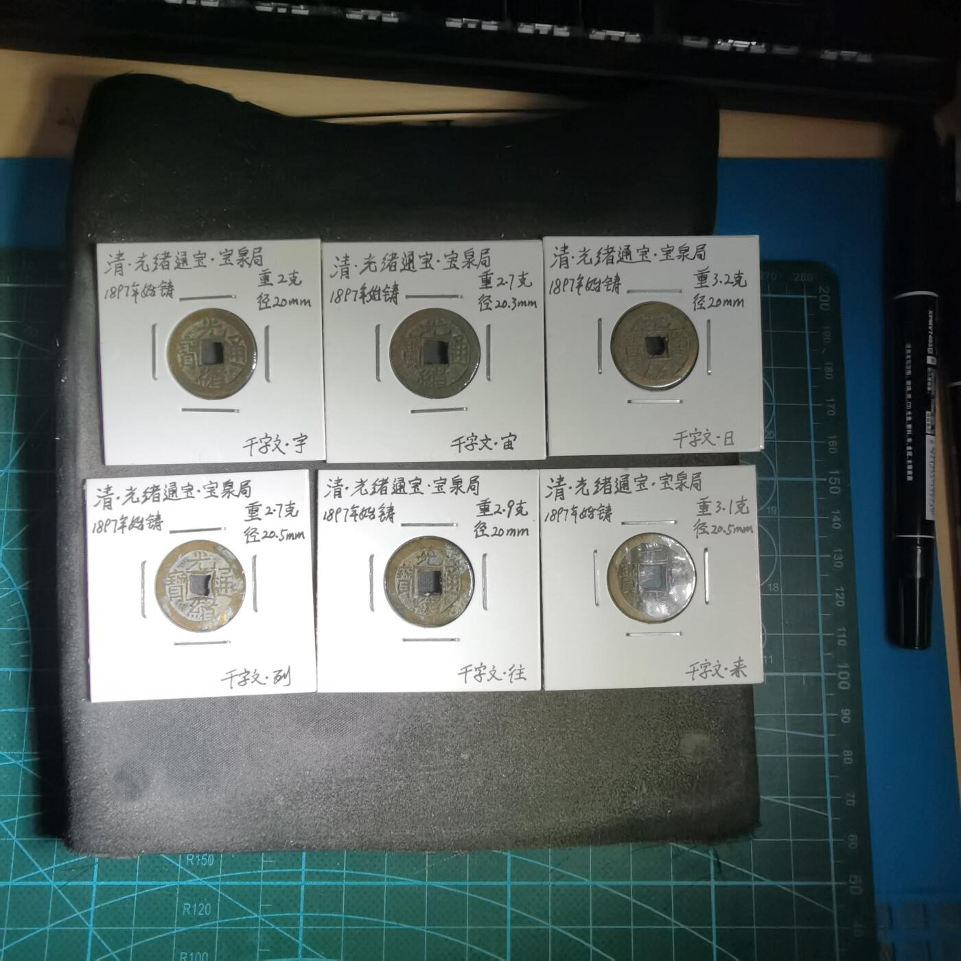 沼泽如烟--第913场 光绪千字文六枚套