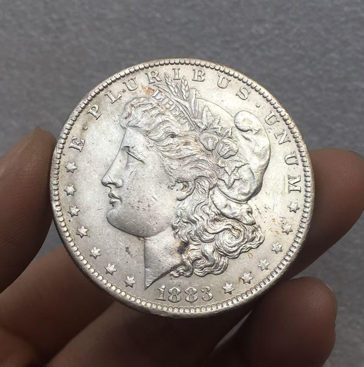 世界钱币专场拍卖 每周二开拍 好品1883年美国摩根女神一美元银币