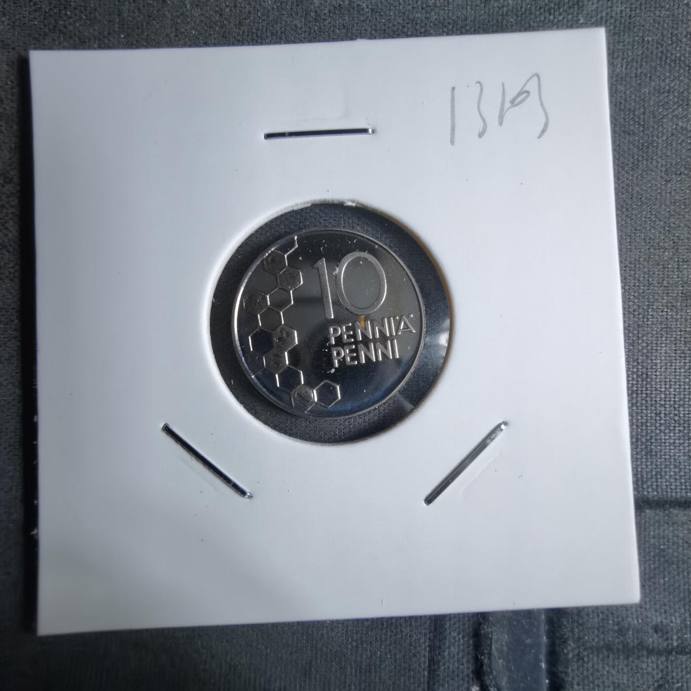 沼泽如烟--第913场 芬兰1995年10芬尼精制币