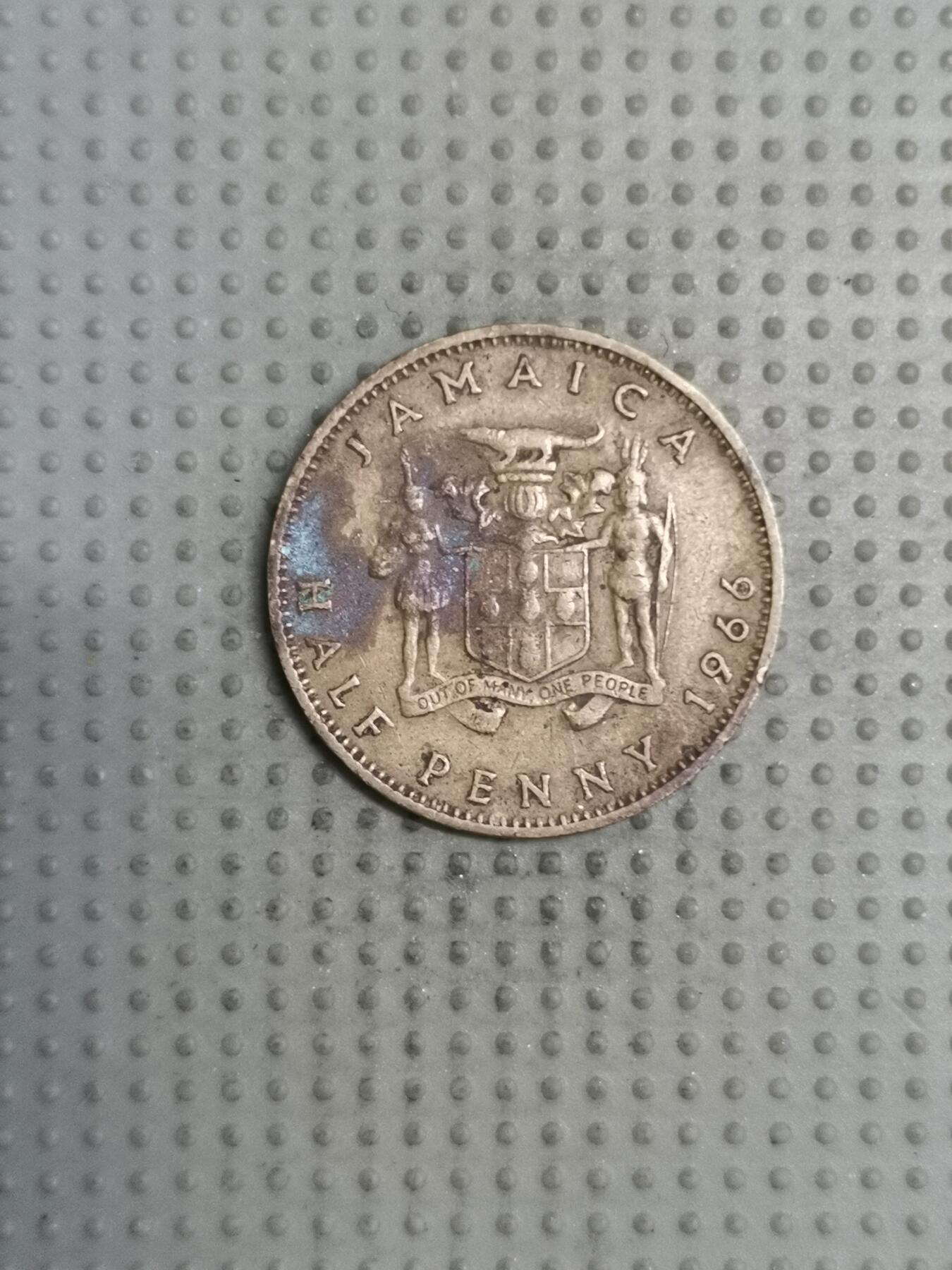 2025年第124场各国散币拍卖（总第124场） 牙买加1966年半便士