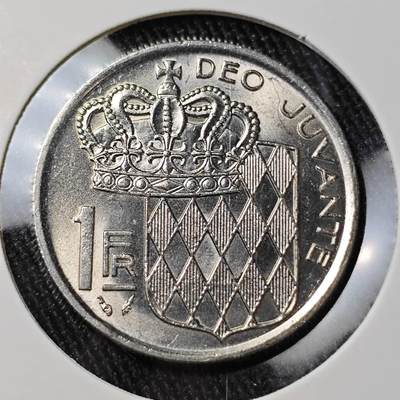 KK钱币收藏小铺 （套币 好品/批量散币 银币）专场  2月预留时间 周末发货 -  1975摩纳哥1法郎