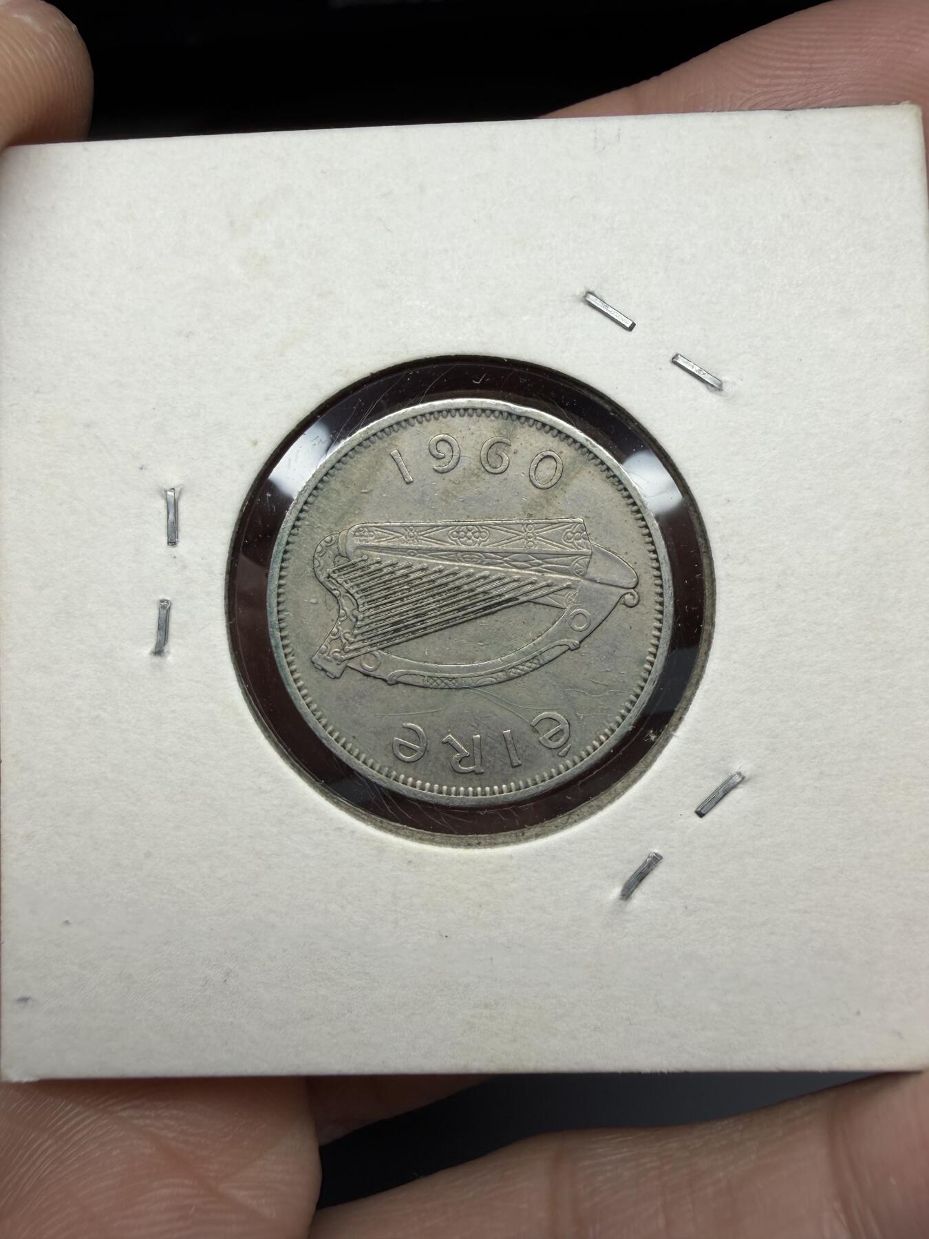 2025年集古藏今外币拍卖第十期-第9场—（总第289拍），可以寄存60天，满160元包邮。 1960年爱尔兰6便士