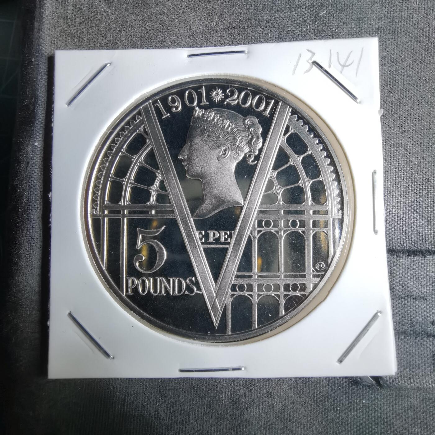 沼泽如烟--第913场 英国2001年5磅精制币