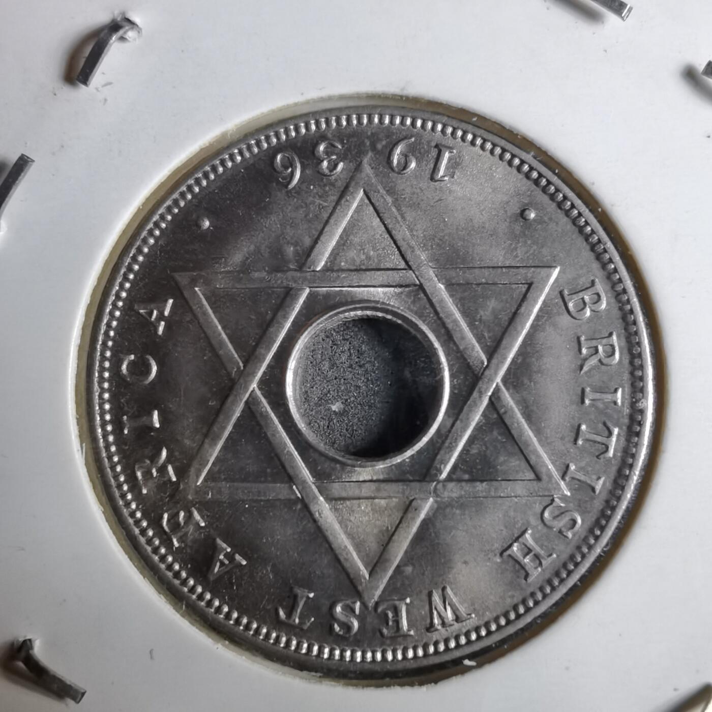 沼泽如烟--第913场 英属西非1936年半便士