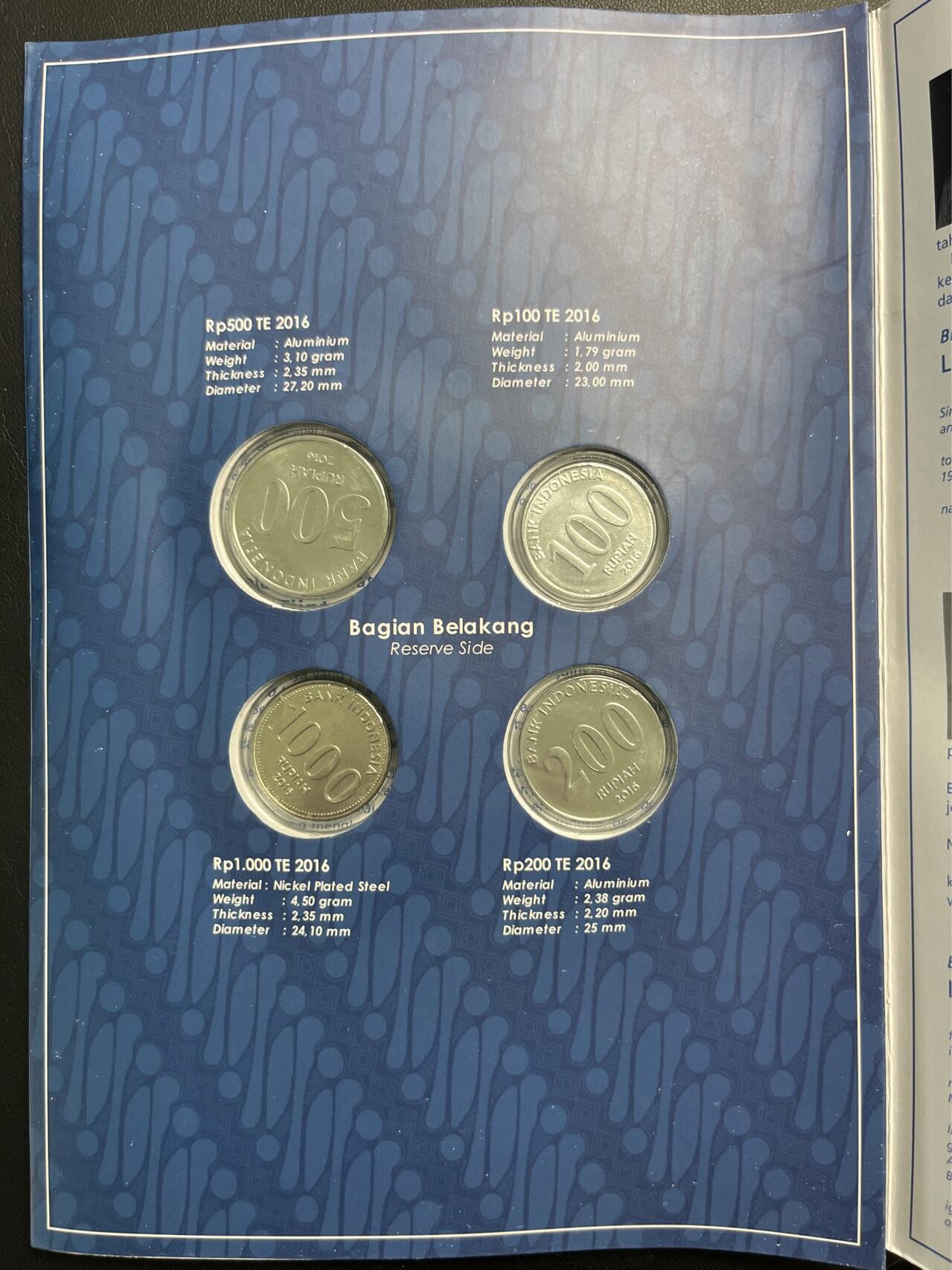 ❤️【币观天下】❤️ 第332期钱币拍卖- 2025.11.28周五晚上6点半场-长期征集拍品 印度尼西亚2016年四大伟人官方发行MS纪念币套装一册