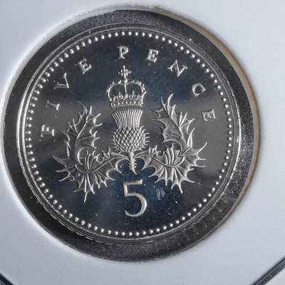 沼泽如烟--第913场 - 英国2001年5便士精制币