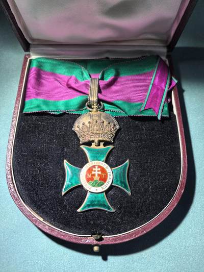 盛世勋华——号角文化勋章邮票专场拍卖第289期 - 奥匈帝国指挥官级圣伊斯特万勋章 Rothe厂生产 原盒带厂标 极为少见