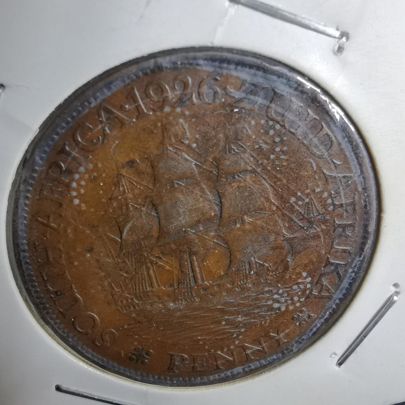 沼泽如烟--第913场 英属南非1926年1便士 字母版