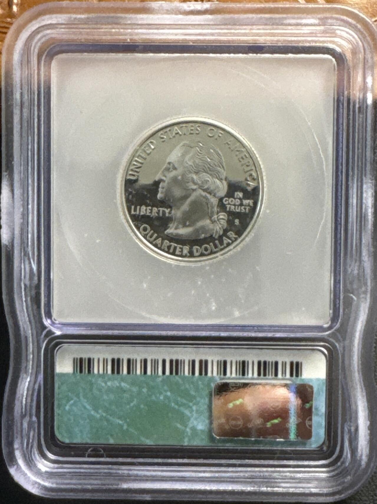 ❤️【币观天下】❤️ 第332期钱币拍卖- 2025.11.28周五晚上6点半场-长期征集拍品 2001年美国“海上仙州”罗德岛“孤帆远影”银币ICG PR70