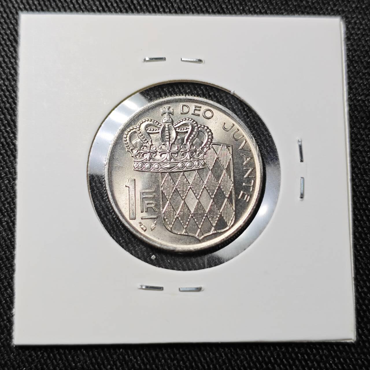 KK钱币收藏小铺 （套币 好品/批量散币 银币）专场  2月预留时间 周末发货  1976摩纳哥1法郎 好品