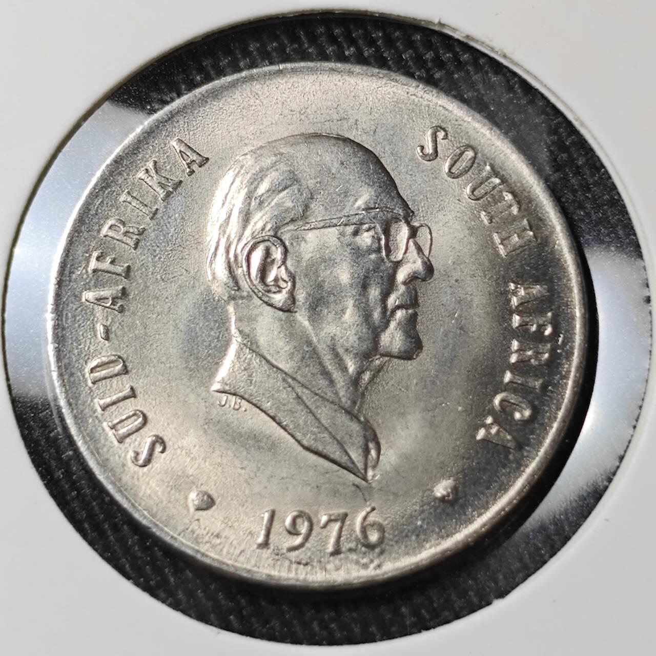 KK钱币收藏小铺 （套币 好品/批量散币 银币）专场  2月预留时间 周末发货  1976南非20分 好品