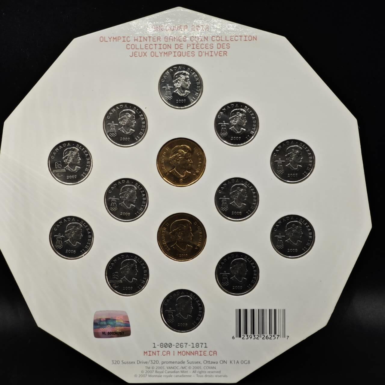 【淘币小摊】实时拍第八百零八拍   银币套币场   满百包邮可预留二周 每周一统一发货   加拿大2010年温哥华冬奥会纪念套币