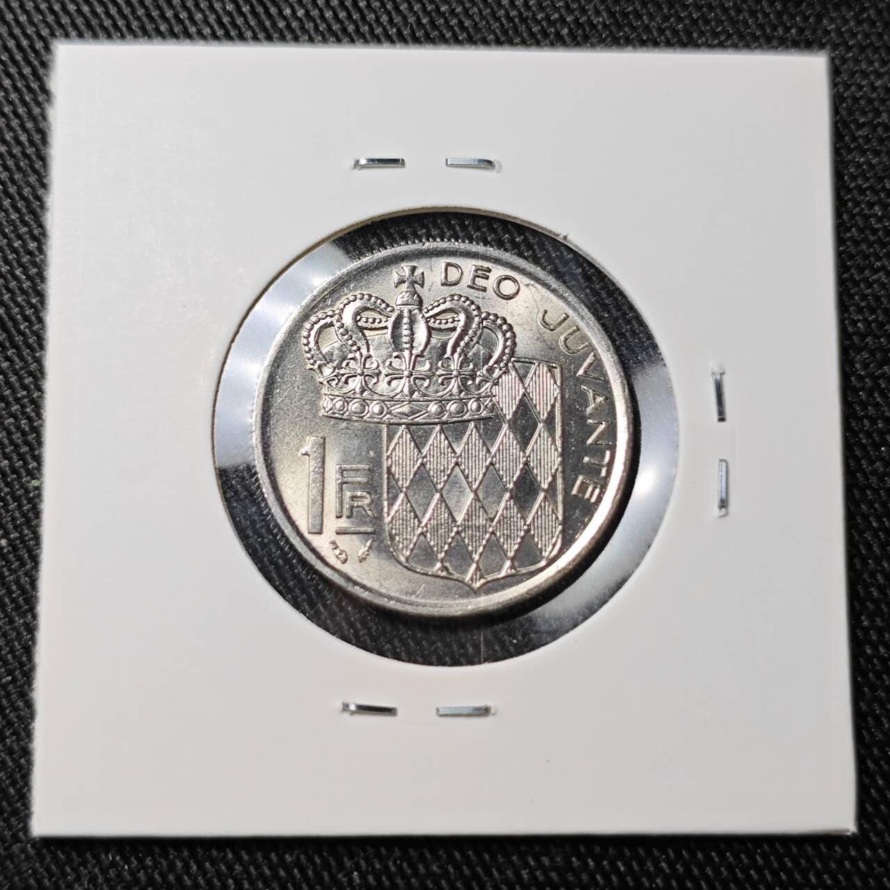 KK钱币收藏小铺 （套币 好品/批量散币 银币）专场  2月预留时间 周末发货  1975摩纳哥1法郎