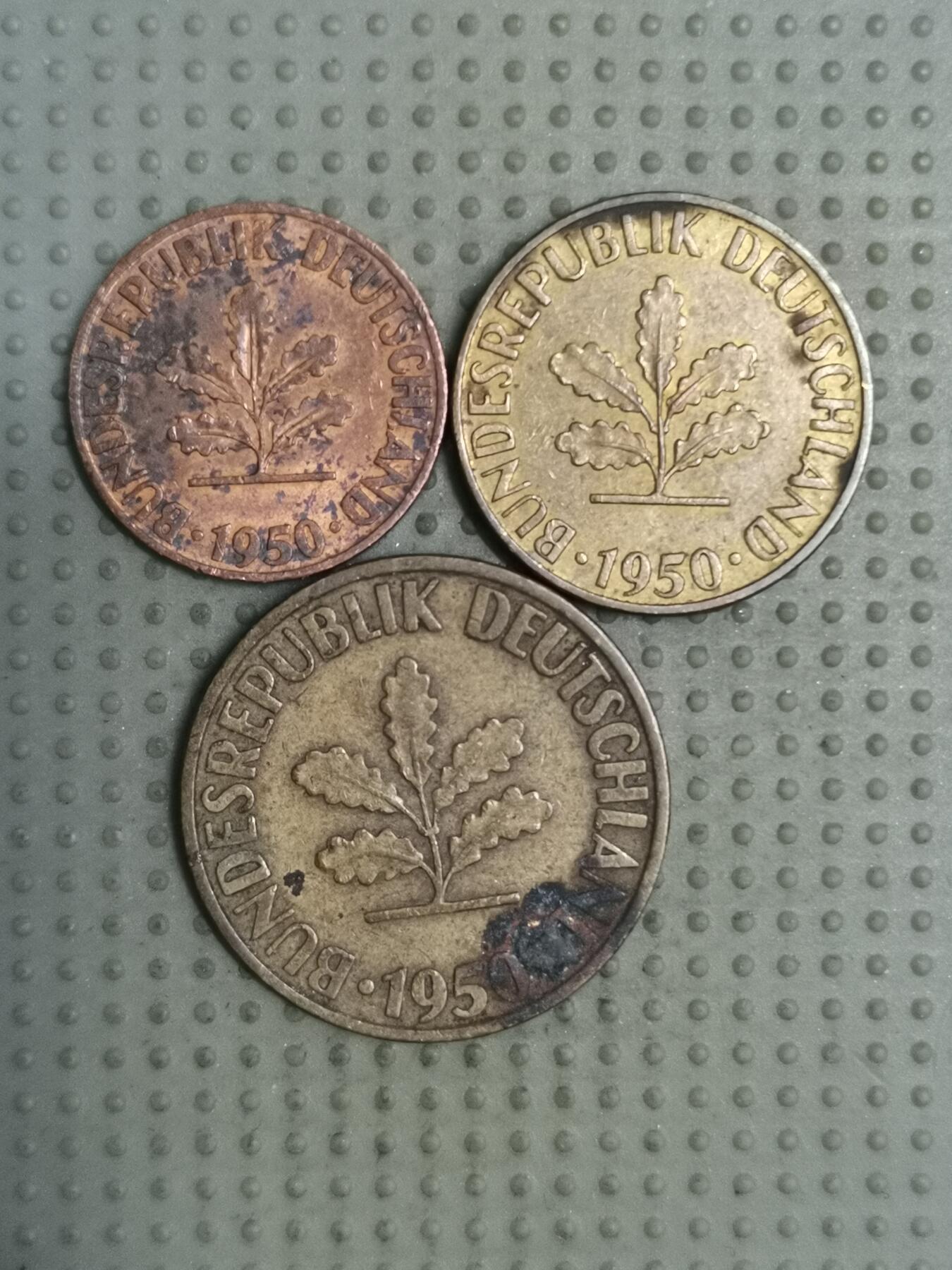 2025年第123场各国散币拍卖（总第123场） 德国1950年3枚