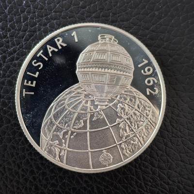 道一币馆币章第一百五十七场 - 匈牙利1992年泰事达1号电视通讯卫星500福林精制银币  28g 900s 5000