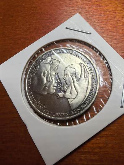 长老汇蛇年精选第七十七场拍卖 - 2003荷兰凯瑟琳公主诞生铜镍纪念章，15克，35MM