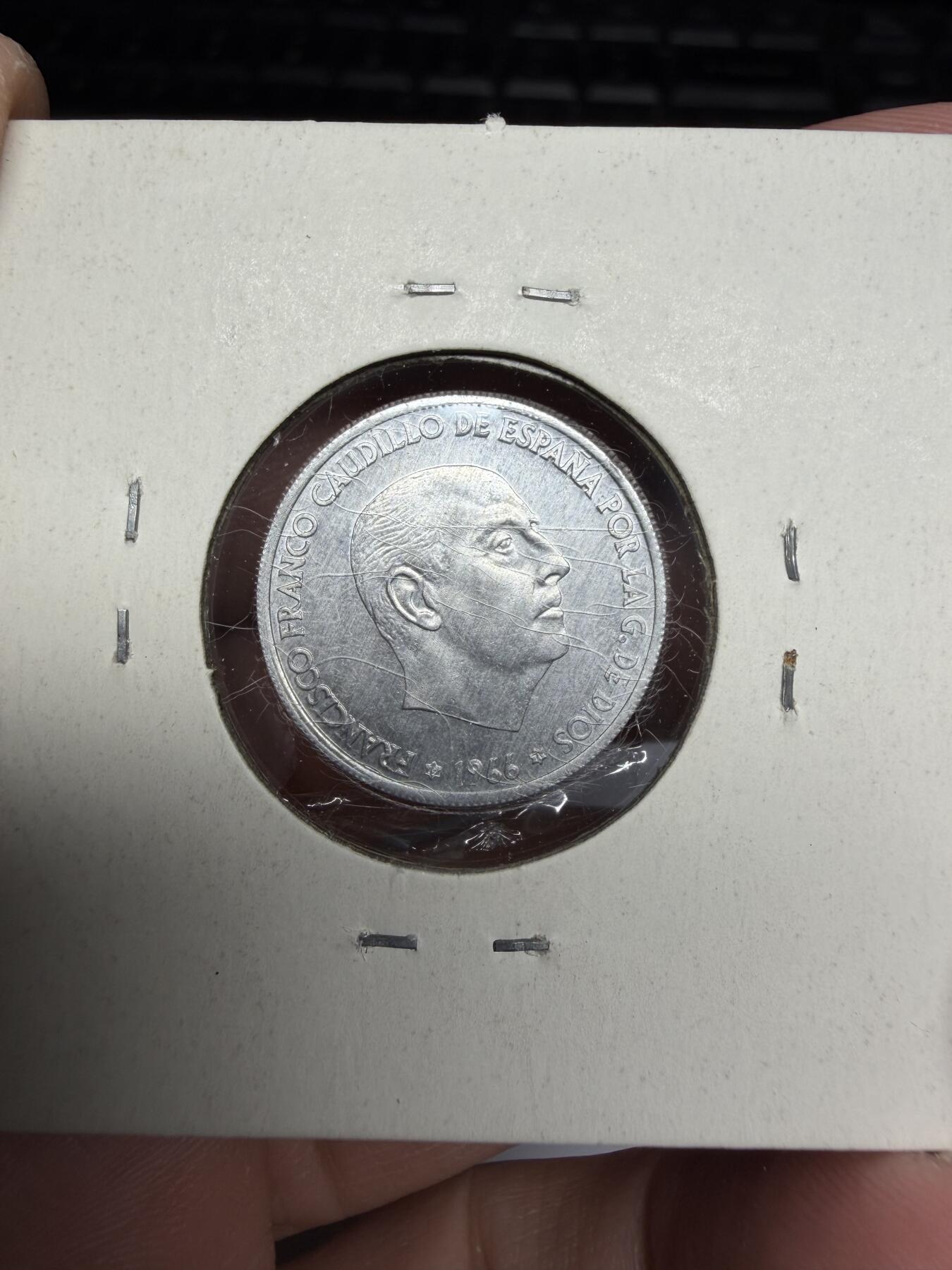 2025年集古藏今外币拍卖第十期-第9场—（总第289拍），可以寄存60天，满160元包邮。 1966年西班牙50分