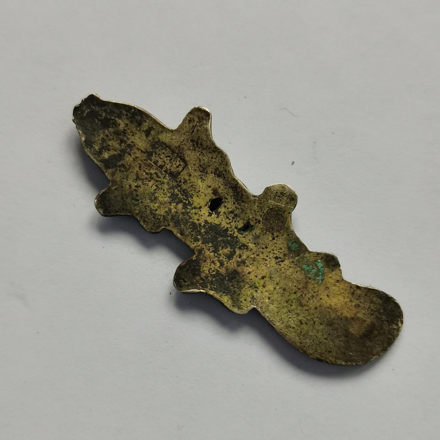 藏珍品阁杂件专场82期 清代老银壁虎