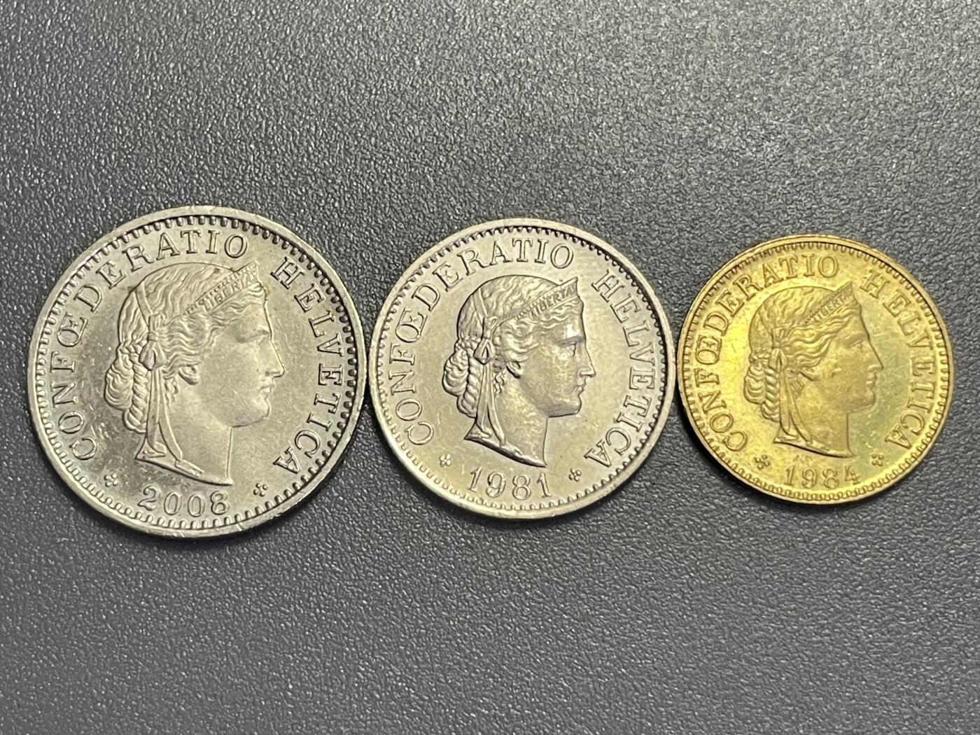 回流1123 瑞士3枚 自由女神