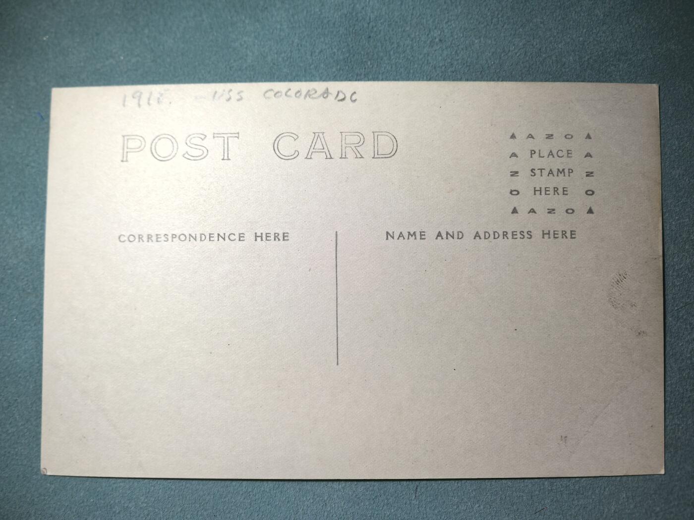 盛世勋华——号角文化勋章邮票专场拍卖第289期 美国二战时期军舰专题明信片 科罗拉多号战列舰上的副炮