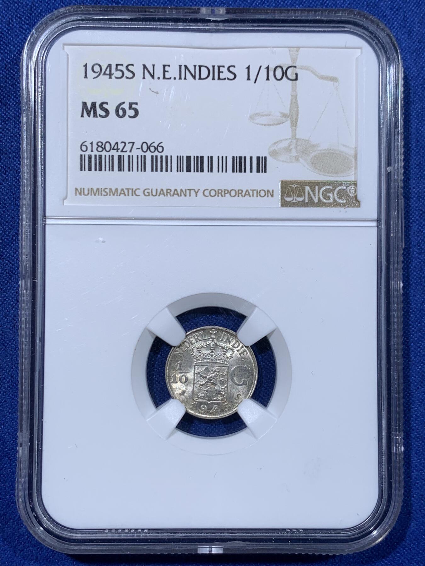 《竞宝斋》第442场 周日，周一，2场连拍 （全场包邮） 八枚一组 NGC UNCD-MS65 荷属东印度3铜1镍4银大全套，收集难度大于荷属库拉索，日本藏家币送评，性价比不错的1套，值得拥有。