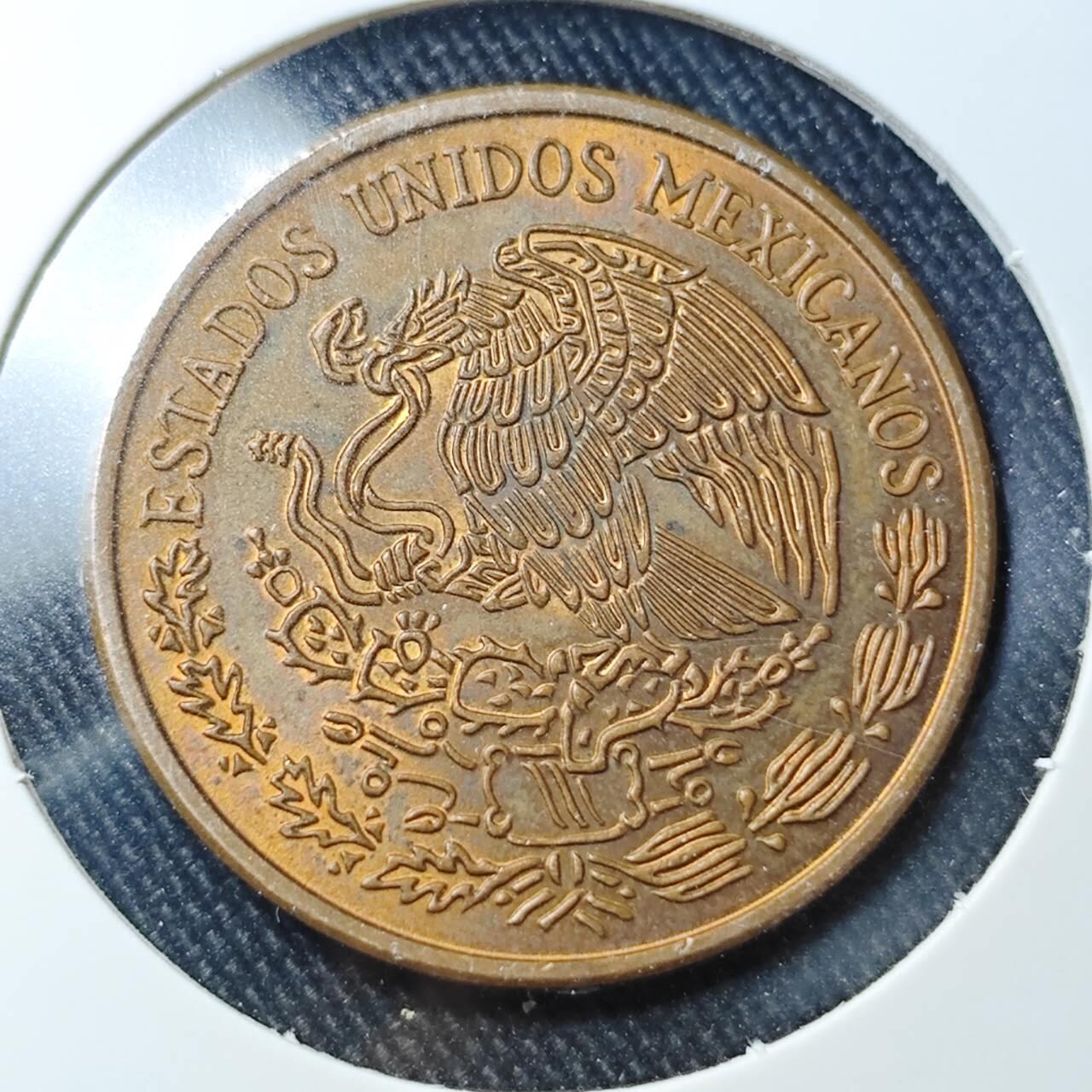 KK钱币收藏小铺 （套币 好品/批量散币 银币）专场  2月预留时间 周末发货  1974墨西哥20分铜币 好品