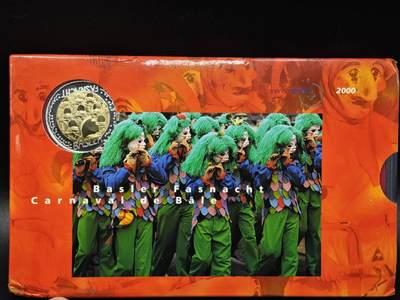 【淘币小摊】实时拍第八百零八拍   银币套币场   满百包邮可预留二周 每周一统一发货   - 瑞士2000年小丑套币