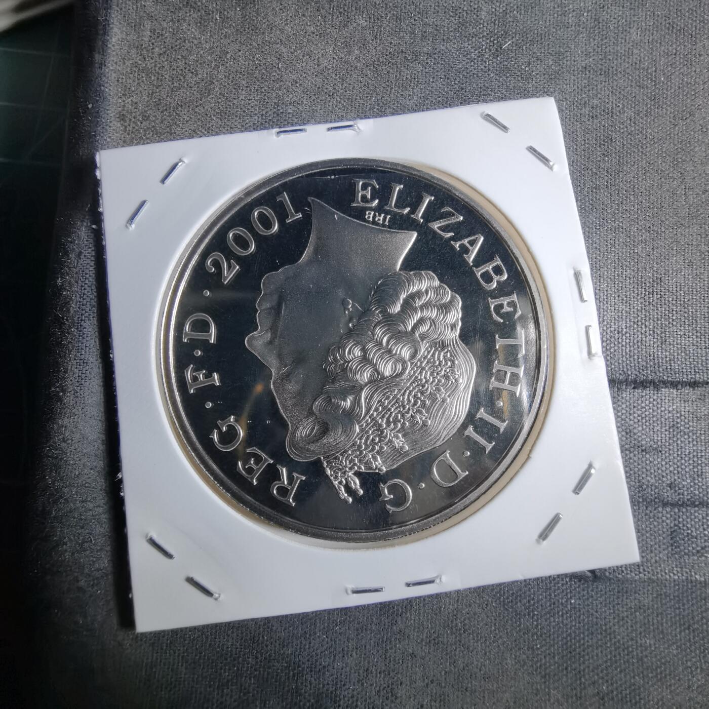 沼泽如烟--第913场 英国2001年5磅精制币