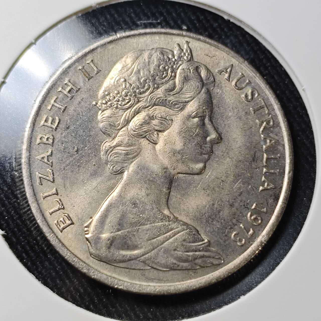 KK钱币收藏小铺 （套币 好品/批量散币 银币）专场  2月预留时间 周末发货  1973澳大利亚20分 好品