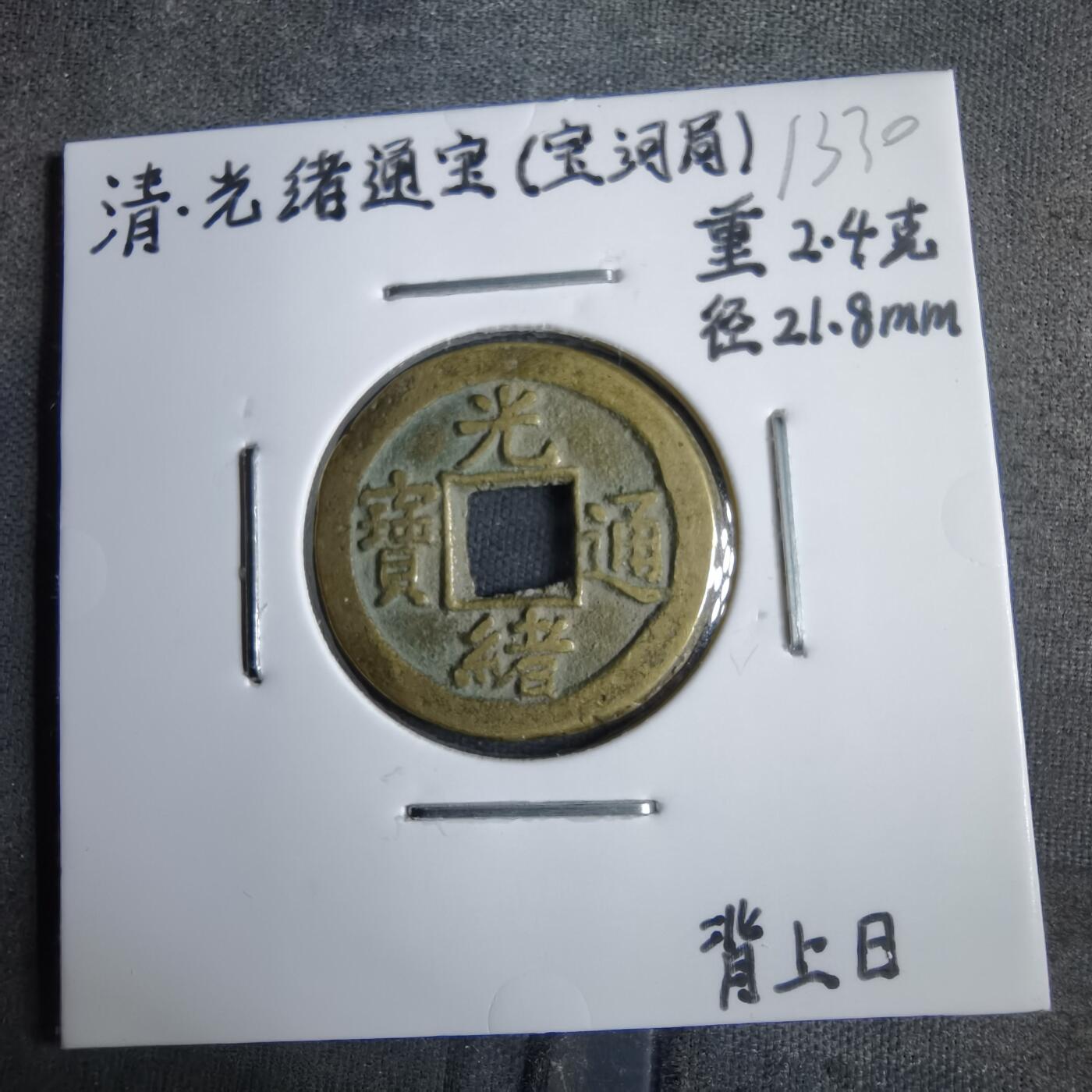 沼泽如烟--第913场 光绪通宝背上日