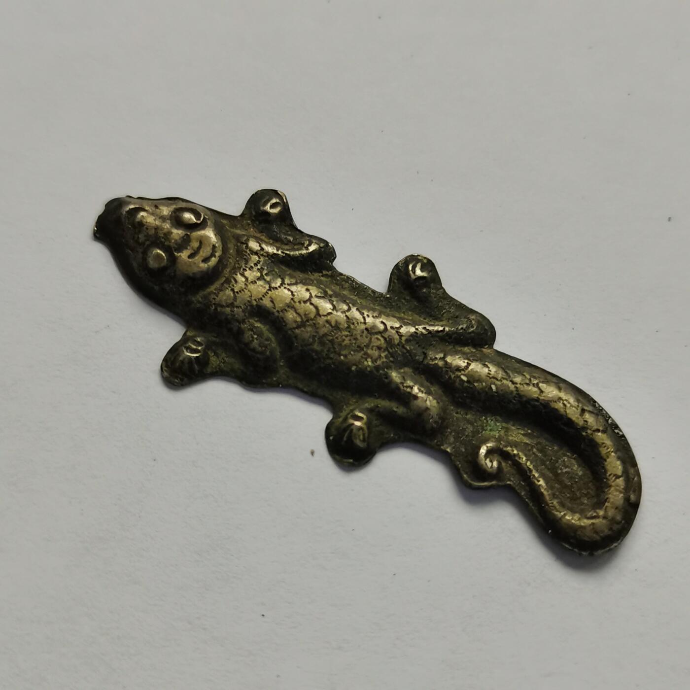 藏珍品阁杂件专场82期 清代老银壁虎