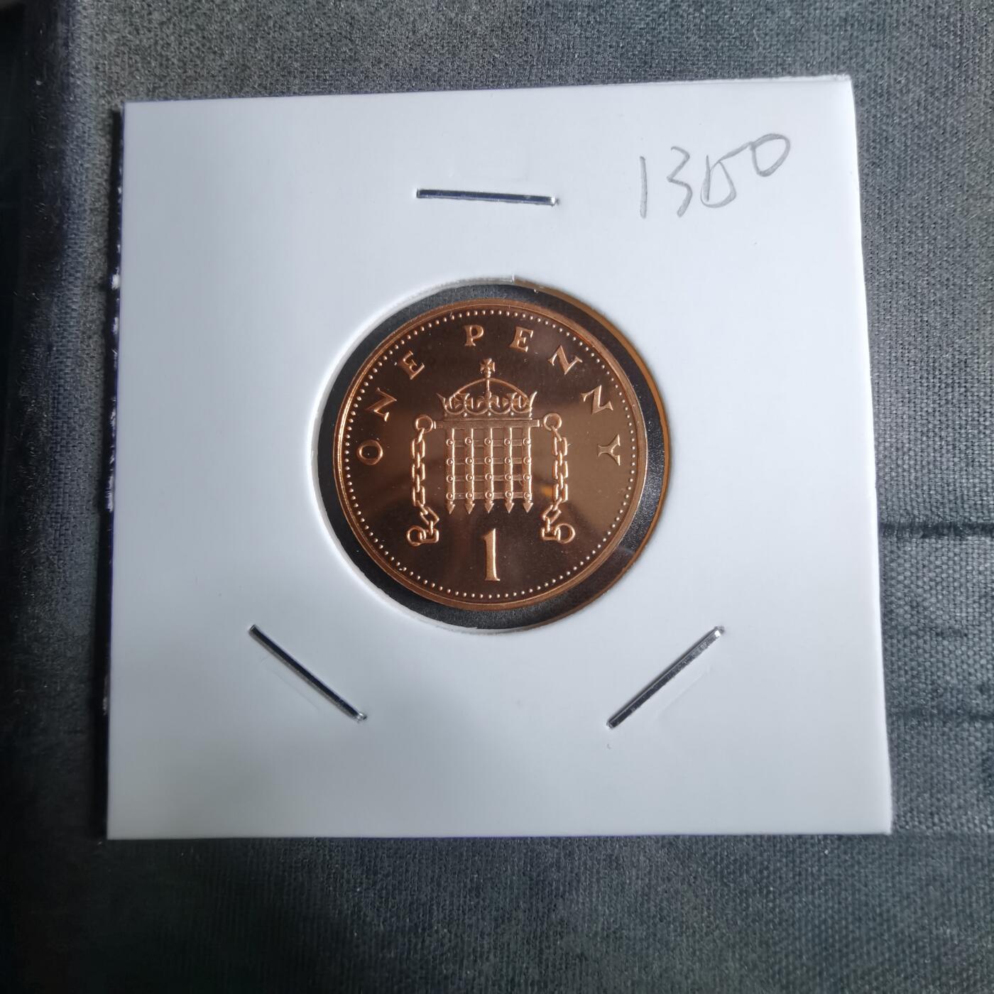 沼泽如烟--第913场 英国2001年1便士精制币