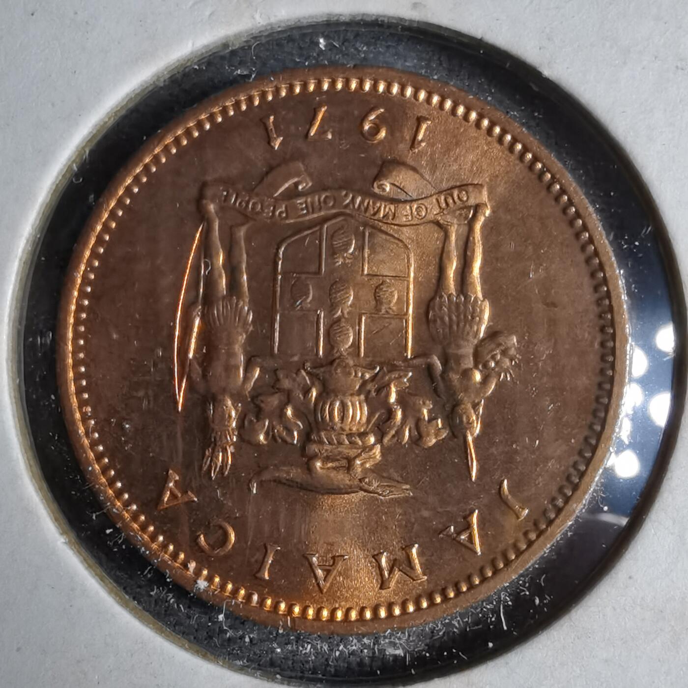 沼泽如烟--第913场 牙买加1971年一分FAO