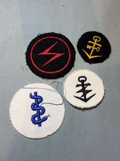 盛世勋华——号角文化勋章邮票专场拍卖第290期 - 德国海军兵种臂章4枚