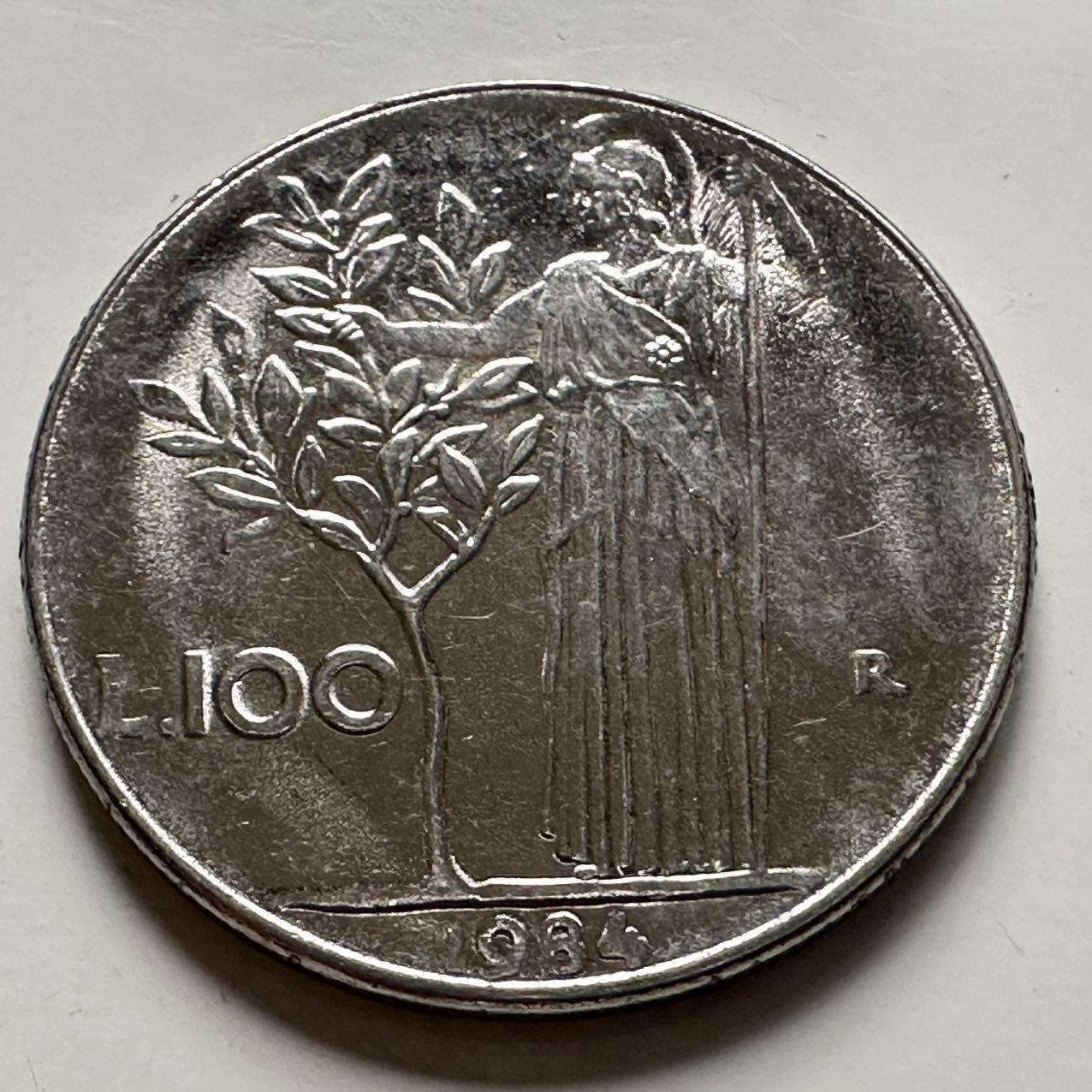 🌹外币初藏🌹🐯2025年第132场  每周二四六晚8️⃣点 接代拍 意大利1984年100里拉