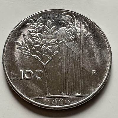 🌹外币初藏🌹🐯2025年第132场  每周二四六晚8️⃣点 接代拍 - 意大利1984年100里拉