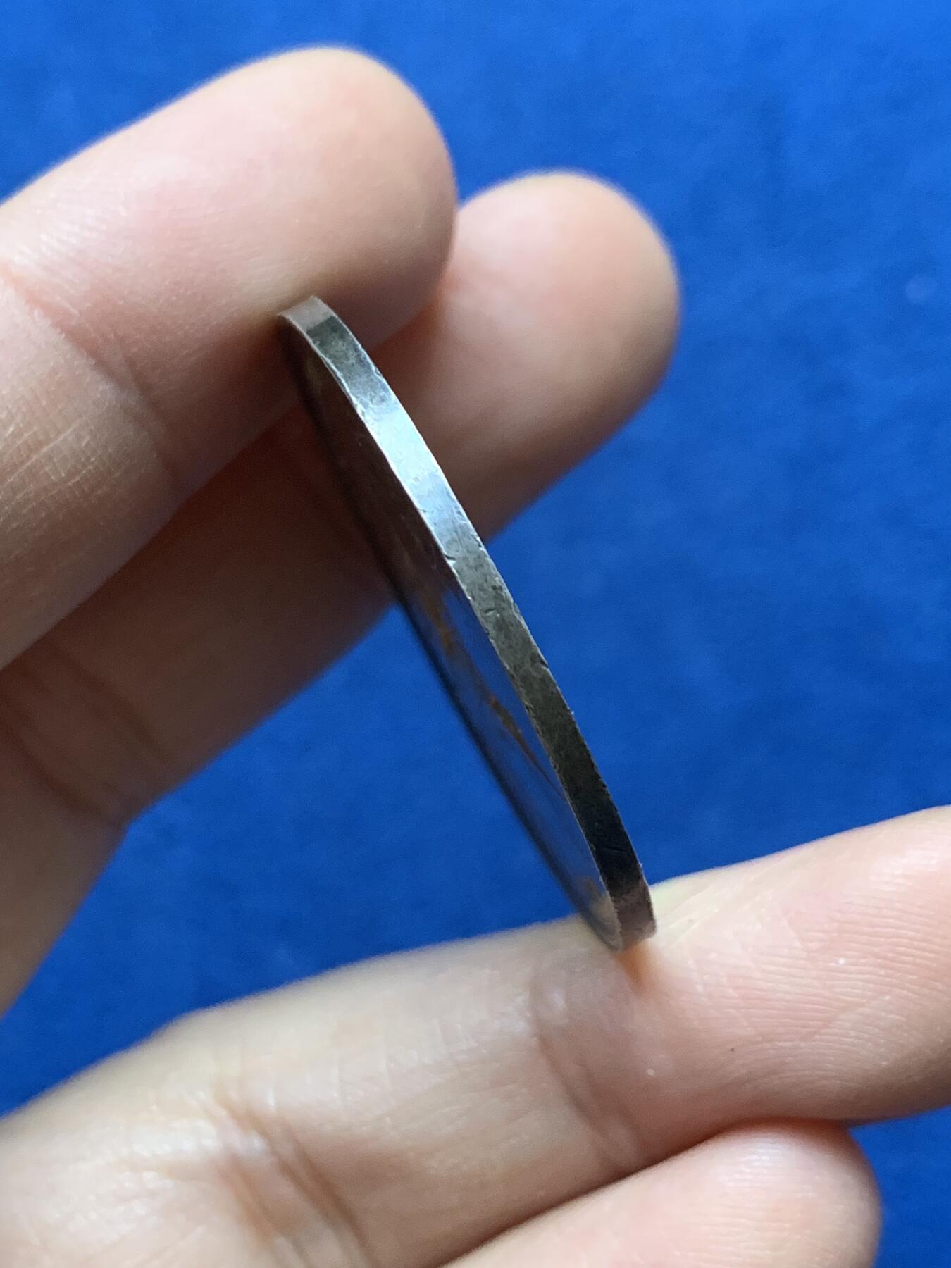 《竞宝斋》第442场 周日，周一，2场连拍 （全场包邮） 1800年前后德国新世纪美好祝愿银章 珍惜时间纪念银章 名家Loos作品 14.4克 35.8mm