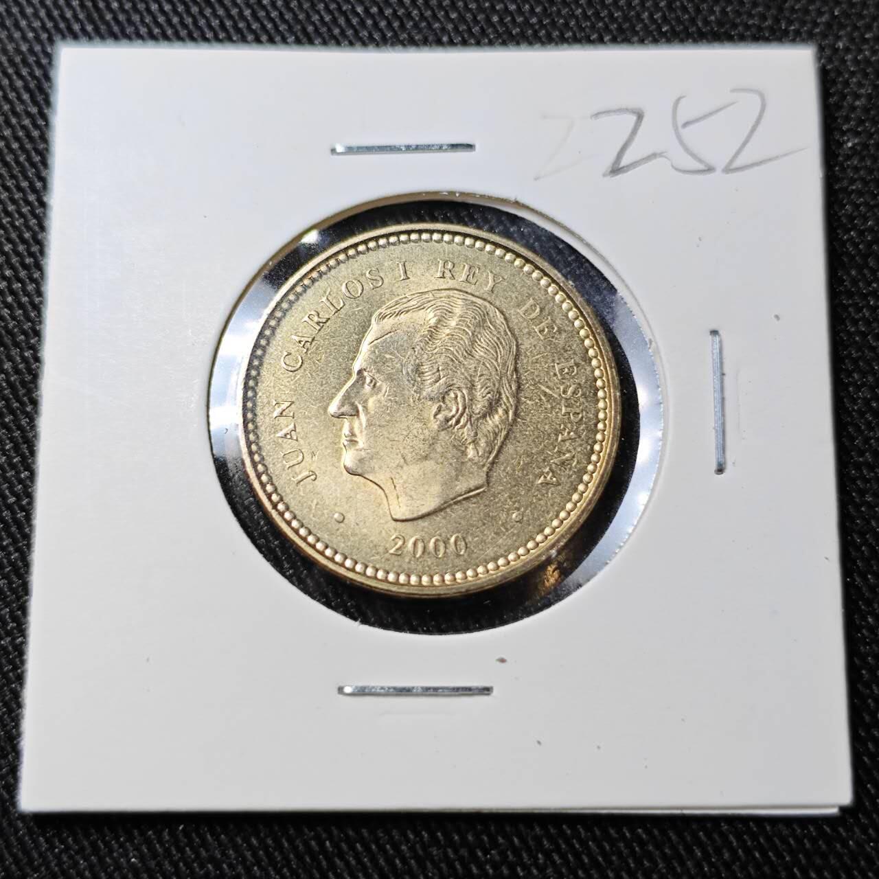 KK钱币收藏小铺 （套币 好品/批量散币 银币）专场  2月预留时间 周末发货  2000西班牙100比塞塔 好品数字100 末年!