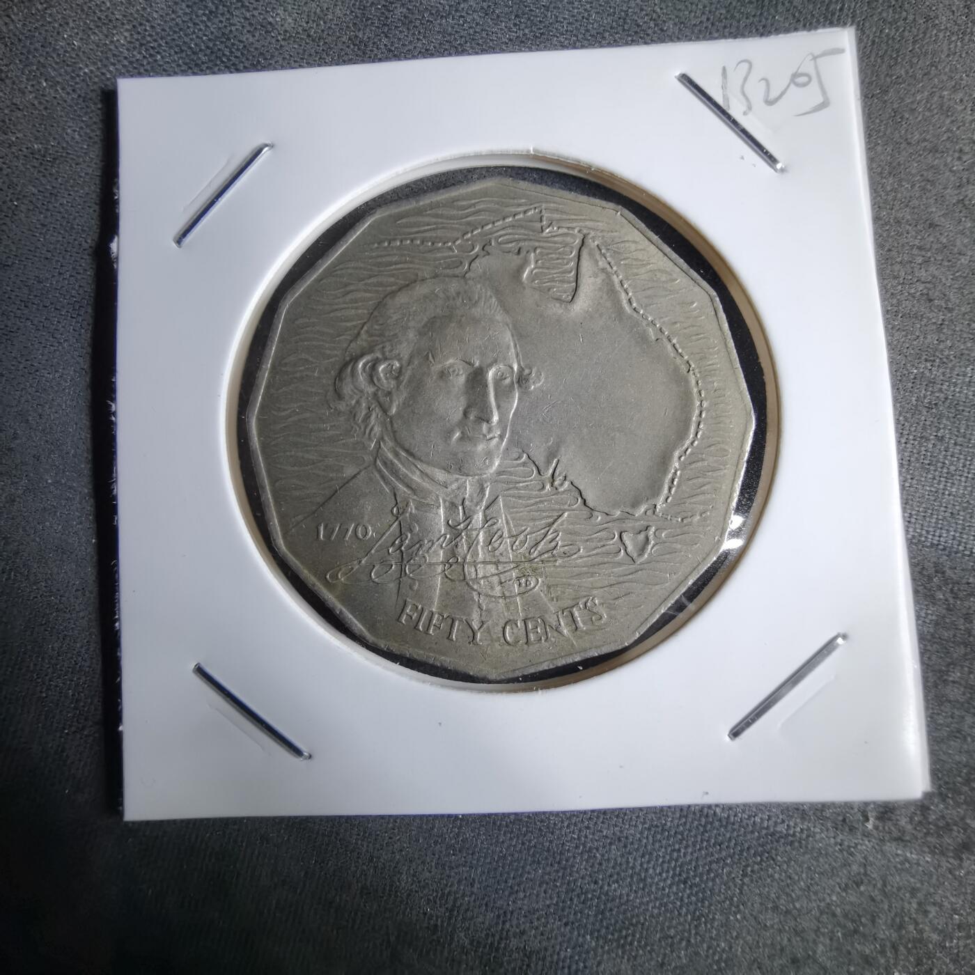 沼泽如烟--第913场 澳大利亚1970年50分纪念币