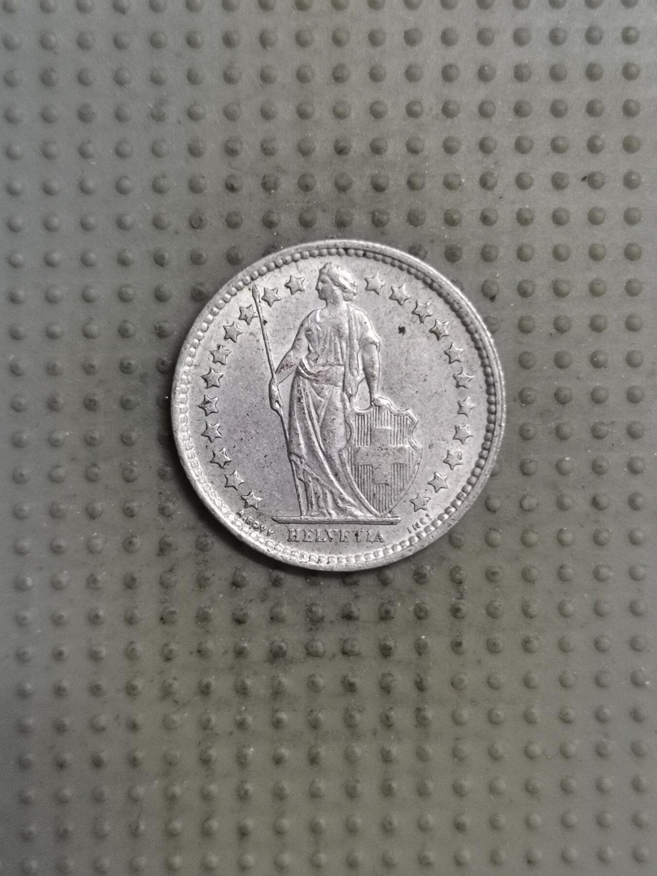 2025年第123场各国散币拍卖（总第123场） 瑞士1957年1/2法郎银币2.5g835银