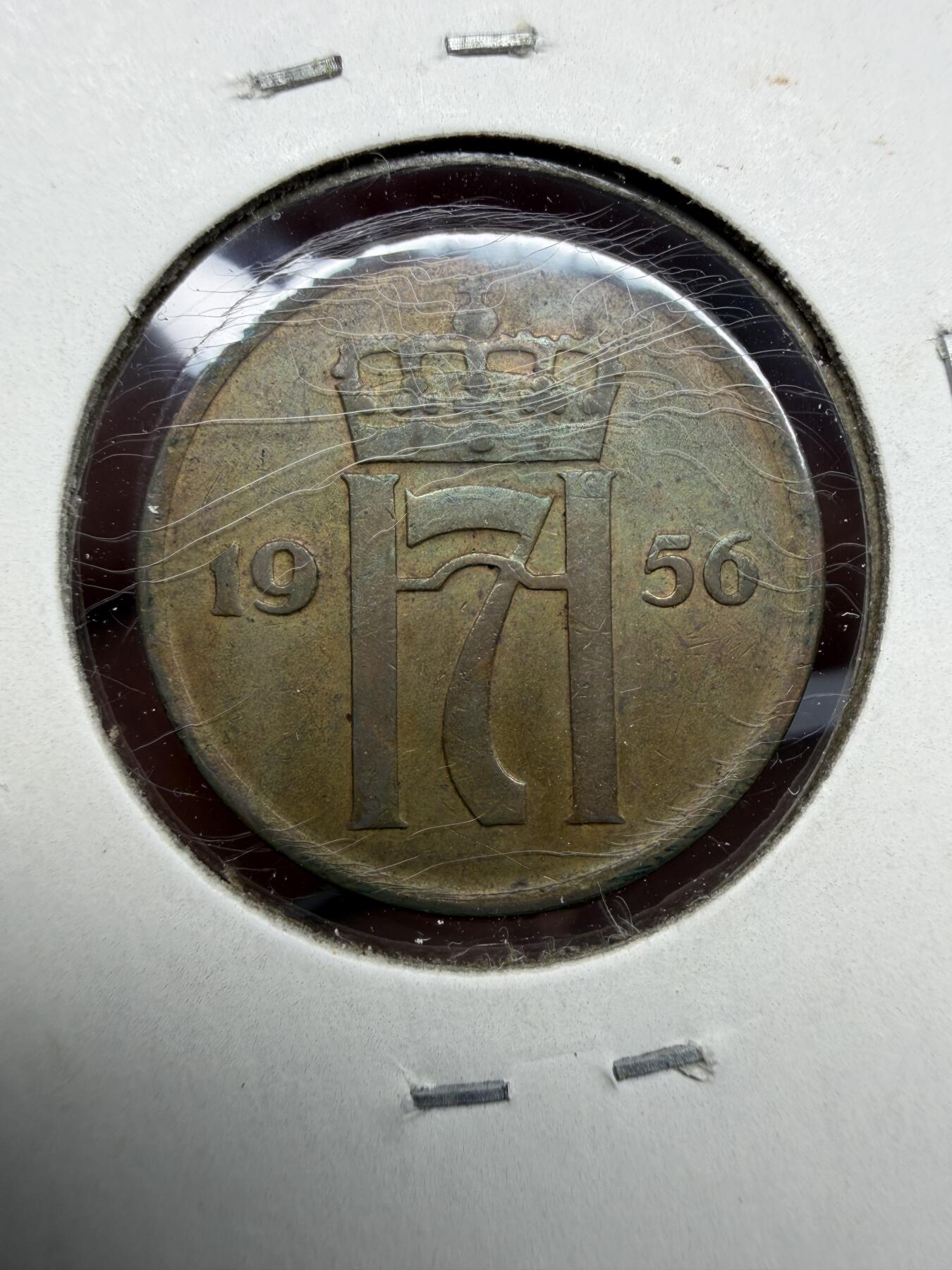 2025年集古藏今外币拍卖第十期-第9场—（总第289拍），可以寄存60天，满160元包邮。 1956年挪威2欧尔