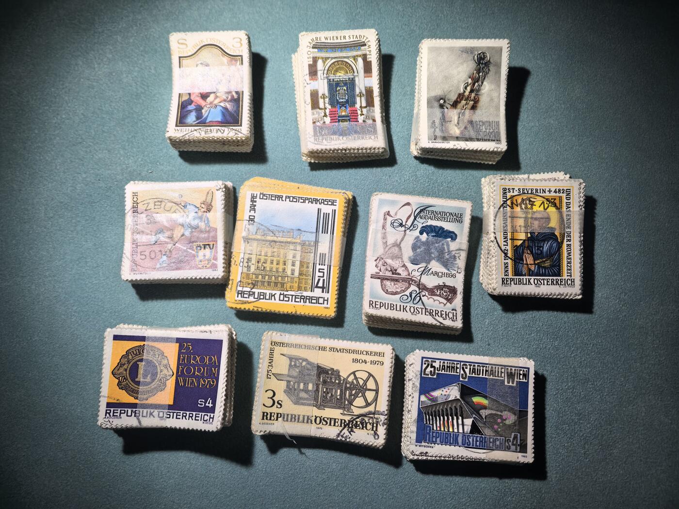 盛世勋华——号角文化勋章邮票专场拍卖第289期 奥地利邮政1970-80年代发行邮票 各种题材 10叠超过100枚
