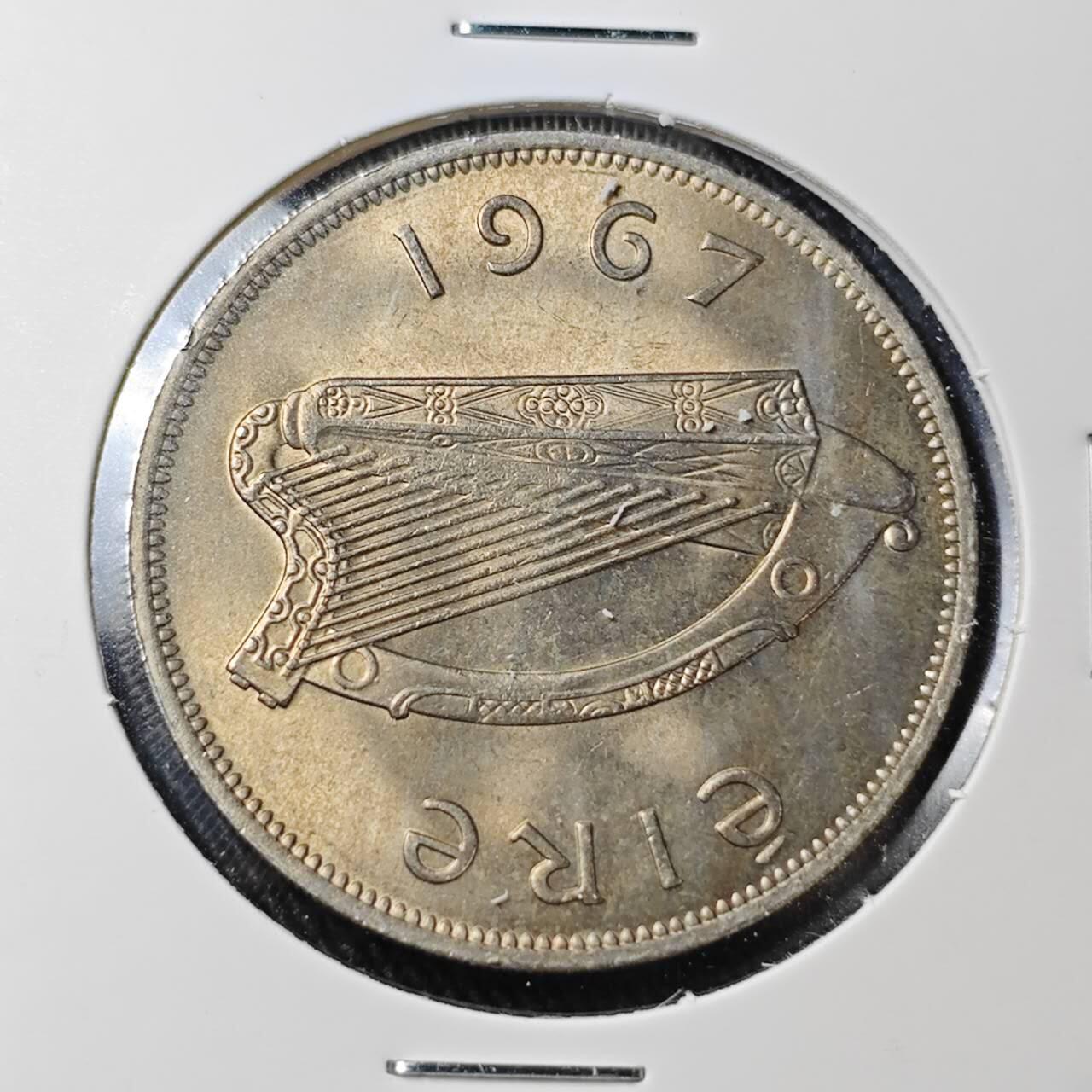 KK钱币收藏小铺 （套币 好品/批量散币 银币）专场  2月预留时间 周末发货  1967爱尔兰2.5先令 好品